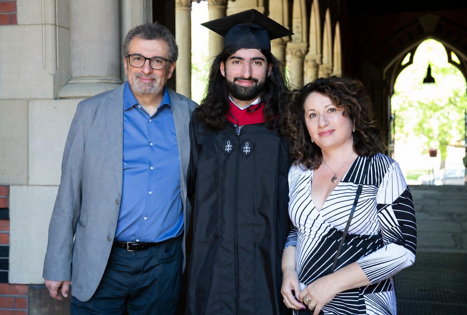 Dani with parents